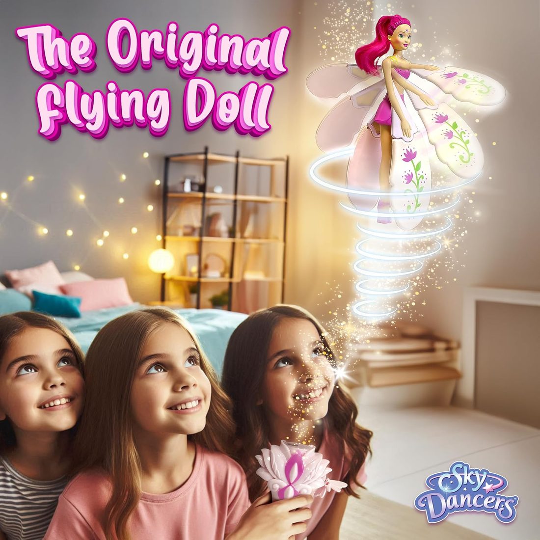 Sky Dancers Fuchsia Fantasy Flying Doll